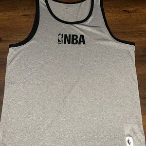 NBA Gray and Black Tank Top Athletic Shirt